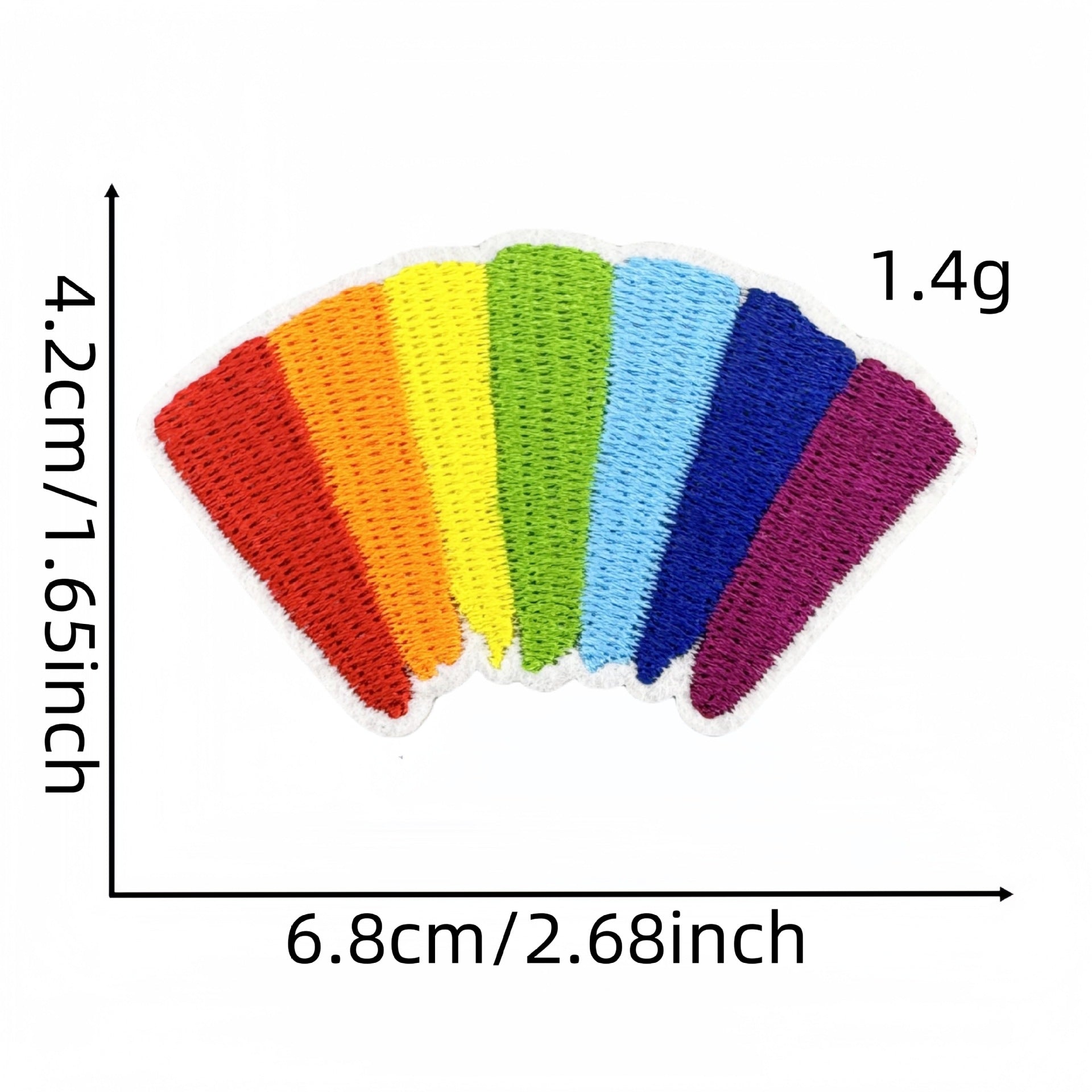 Wholesale Rainbow Embroidered patch FS